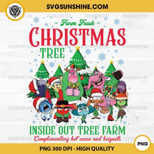 Inside Out Farm Fresh Christmas Tree PNG, Inside Out Tree Farm PNG, Inside Out 2 Christmas PNG