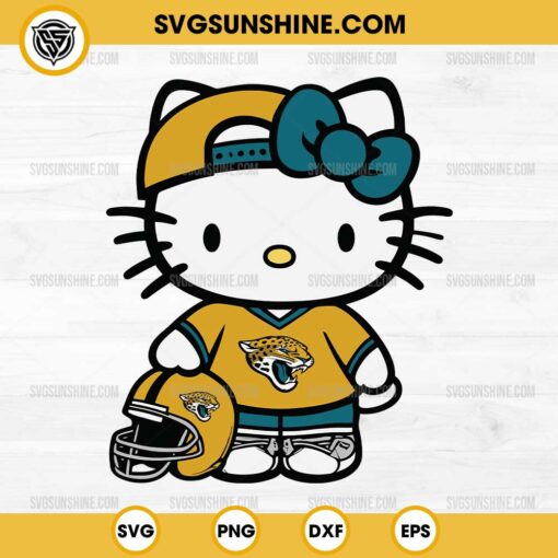 Jacksonville Jaguars Hello Kitty SVG PNG File