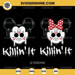 Jason Voorhees Mouse Ears SVG Bundle, Disney Jason Voorhees Halloween SVG