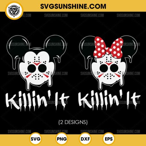 Jason Voorhees Mouse Ears SVG Bundle, Disney Jason Voorhees Halloween SVG