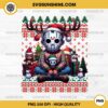 Jason Voorhees Ugly Christmas Sweater PNG, Horror Christmas PNG File