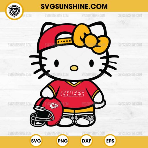 Kansas City Chiefs Hello Kitty SVG PNG File