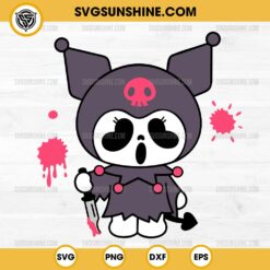 Kuromi Ghostface Scream SVG, Sanrio Kuromi Halloween SVG PNG