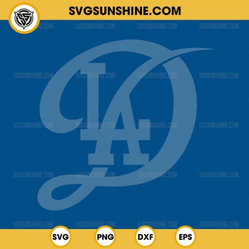 LA City Connect Logo SVG, Los Angeles Dodgers City Connect Team Logo SVG