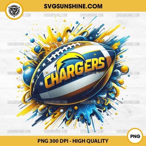 Los Angeles Chargers PNG Sublimation Designs