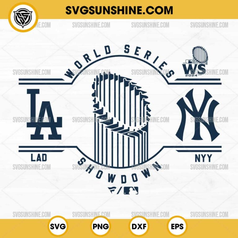 Los Angeles Dodgers Vs New York Yankees 2024 World Series SVG