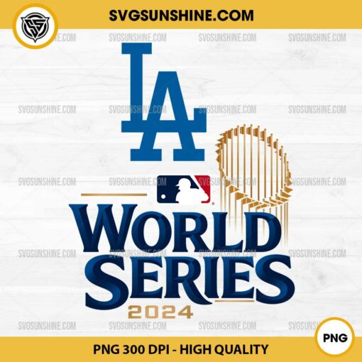 Los Angeles Dodgers World Series 2024 PNG File