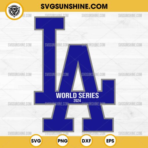 Los Angeles Dodgers World Series 2024 SVG PNG Silhouette