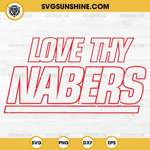 Love Thy Nabers SVG, Malik Nabers New York Giants SVG