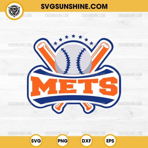 Mets Baseball SVG, New York Mets SVG PNG Silhouette Vector Clipart