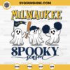 Milwaukee Brewers Baseball Spooky Season SVG, Let’s Go Milwaukee Brewers Ghost Halloween SVG