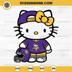 Minnesota Vikings Hello Kitty SVG PNG File