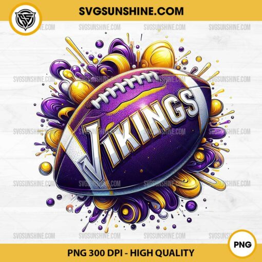 Minnesota Vikings PNG Sublimation Designs