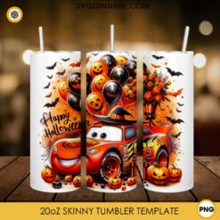 Lightning McQueen Happy Halloween 20oz Tumbler Wrap PND File