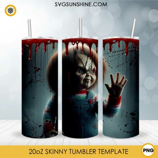 Chucky Movie Halloween 20oz Tumbler Wrap PNG File