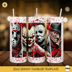 Halloween Killer Horror Blood 20oz Tumbler Wrap PNG File