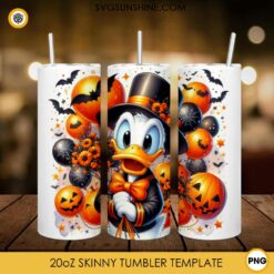 Donald Duck Halloween 20oz Tumbler Wrap PNG File