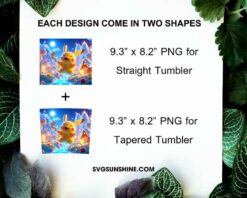 Pikachu In The Midnight 20oz Tumbler Wrap PNG File