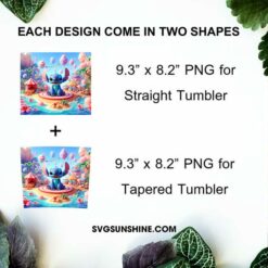 Disney Stitch Candy Land 20oz Tumbler Wrap PNG File