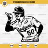 Mookie Betts 50 SVG PNG, Los Angeles Dodgers Players SVG