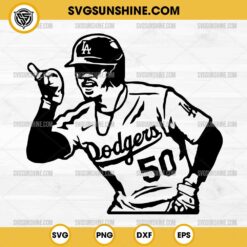 Mookie Betts 50 SVG PNG, Los Angeles Dodgers Players SVG