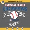 National League Champions 2024 Los Angeles Dodgers SVG, World Series 2024 SVG, Dodgers SVG