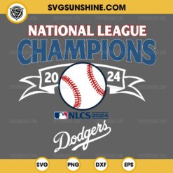 National League Champions 2024 Los Angeles Dodgers SVG, World Series 2024 SVG, Dodgers SVG