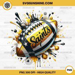 New Orleans Saints PNG Sublimation Designs