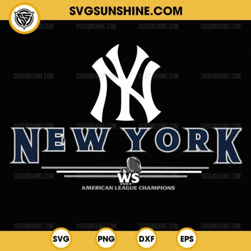 New York 2024 American League Champions SVG, New York Yankees 2024 SVG, World Series 2024 SVG