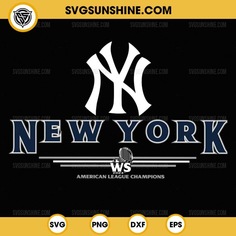 New York 2024 American League Champions SVG, New York Yankees 2024 SVG