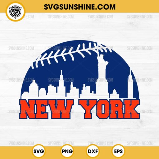 New York City Baseball SVG, New York Mets SVG, MLB SVG