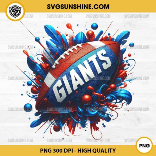 New York Giants PNG Sublimation Designs