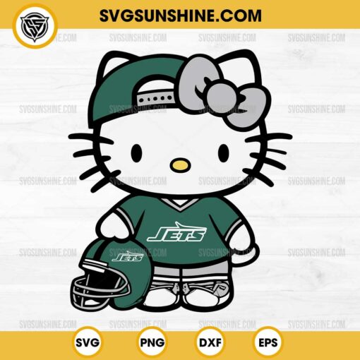 New York Jets Hello Kitty SVG PNG File