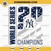 New York Yankees 2024 World Series Champions SVG PNG