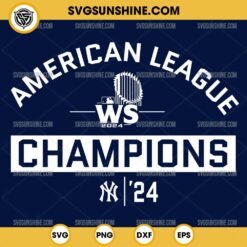 New York Yankees 2024 American League Champions SVG, 2024 World Series Champions SVG