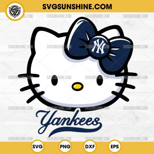 New York Yankees Hello Kitty SVG PNG File