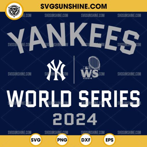 New York Yankees World Series 2024 SVG, Yankees 2024 World Series Champions SVG