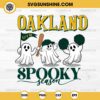 Oakland Athletics Baseball Spooky Season SVG, Let’s Go Oakland Athletics Ghost Halloween SVG