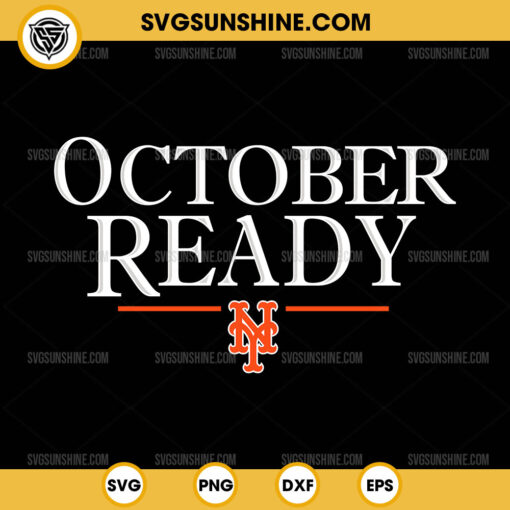 October Ready New York Mets SVG