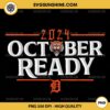 October Ready Tiger Baseball PNG, Detroit Tigers 2024 PNG