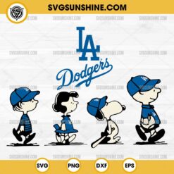 Peanuts Snoopy Los Angeles Dodgers SVG PNG File