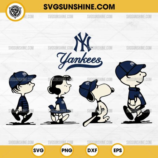 Peanuts Snoopy New York Yankees SVG PNG File