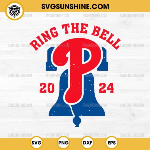 Philadelphia Phillies Ring The Bell 2024 SVG, Philly Baseball 2024 SVG