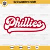 Phillies SVG, Philadelphia Phillies Baseball SVG Silhouette Vector