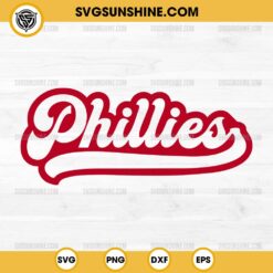 Phillies SVG, Philadelphia Phillies Baseball SVG Silhouette Vector