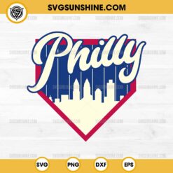 Philly Home Base Baseball SVG, Philadelphia Phillies SVG