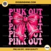 Pink Out Breast Cancer Football PNG