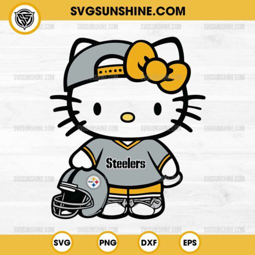 Pittsburgh Steelers Hello Kitty SVG PNG File