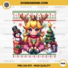 Princess Peach Ugly Christmas Sweater PNG, Princess Peach Super Mario Ugly Christmas PNG