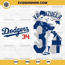 Rip Fernando Valenzuela SVG, LA Dodgers 34 Baseball SVG, Valenzuela 34 SVG